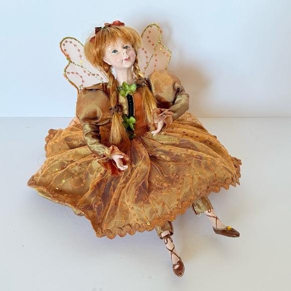 Winward Holidays Autumn Leaves Fairy Pixie Doll Katherine's Coll
