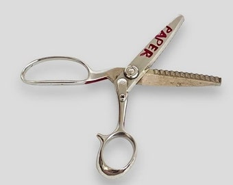 Vintage 8” Sure Cut Pinking Shears Scissors Made in Japan