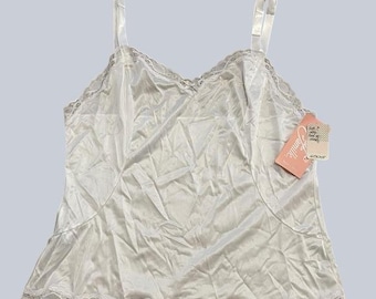 NWT NOS Lady Camille Vintage Camisole Lace Trim Slip Cami