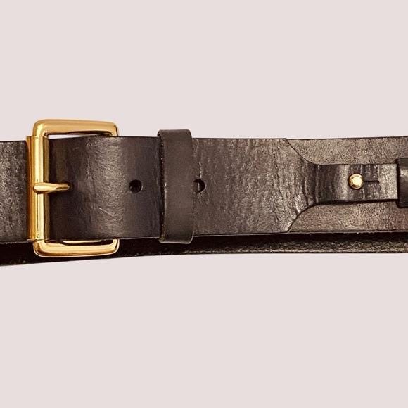 Vintage Linea Pelle Brown Leather Belt SZ S - Etsy display picture 2