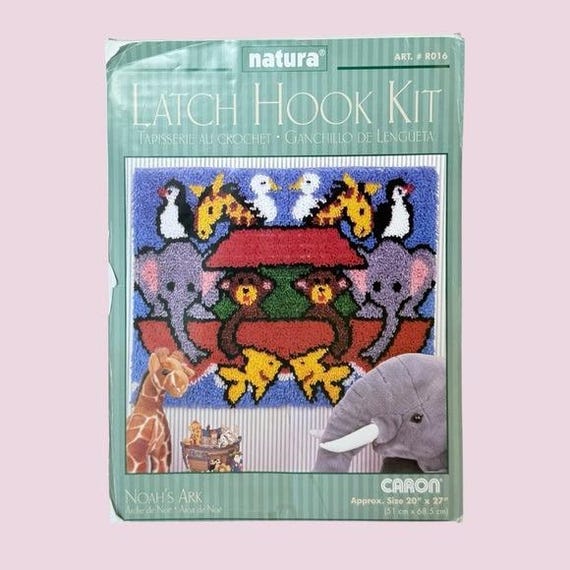 Caron Natura Noah's Ark Latch Hook Kit PLUS TOOL 20x27