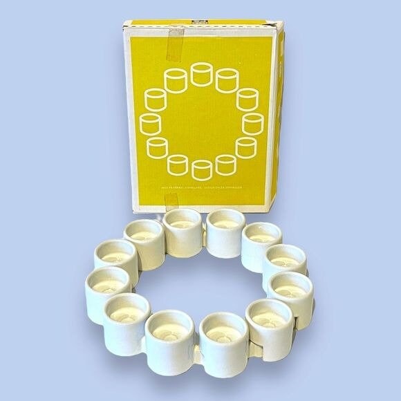 Vintage IKEA VärmelJushallere Design Ehlen Johannson Candle Holder Set of 12