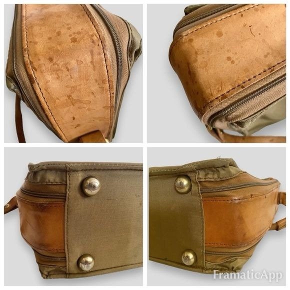 Vintage Hartmann Belting Leather & Nylon Carry on Bag Luggage