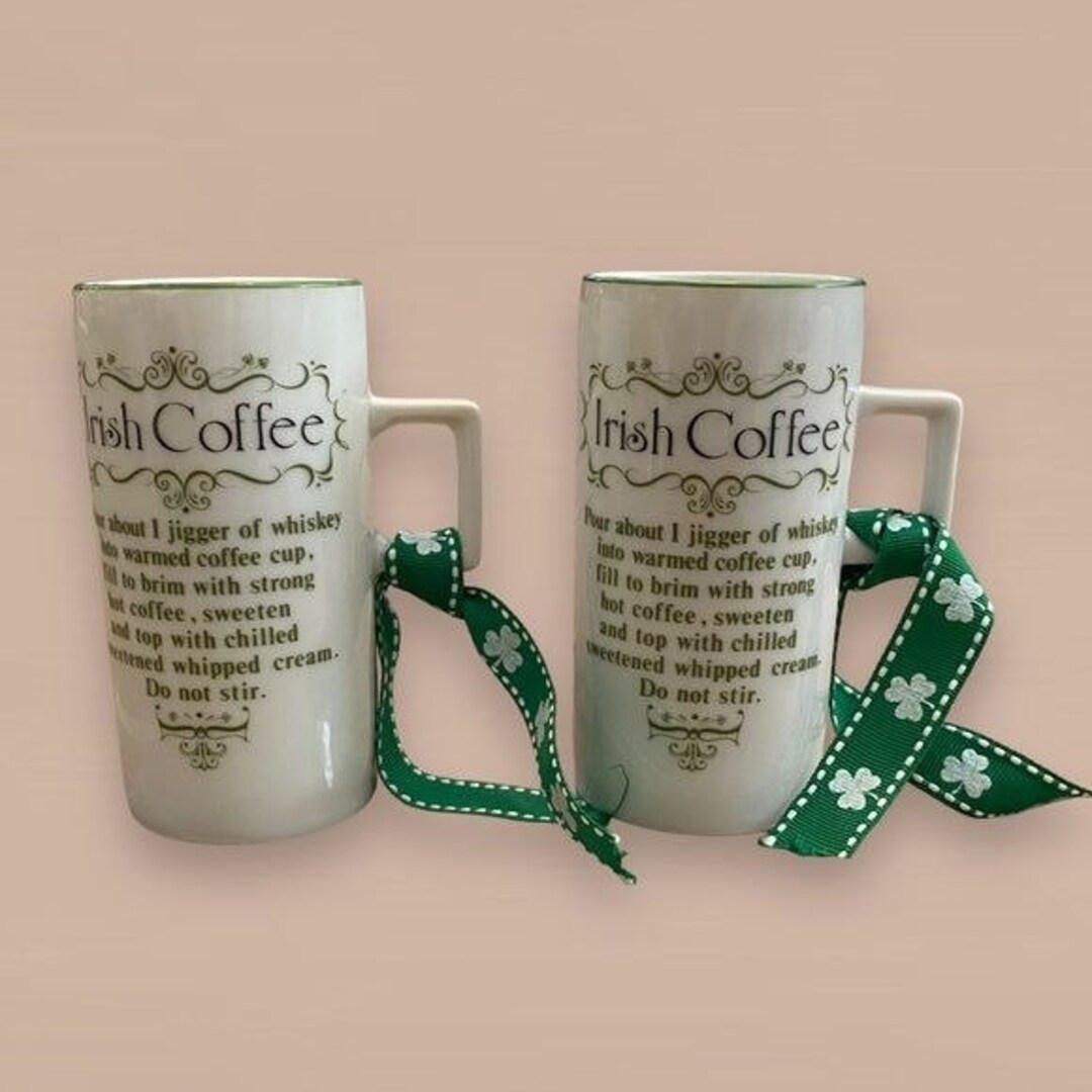 Vintage Irish Coffee Mugs Set of 2 Made in Japan Etsy
