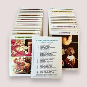 Vintage Betty Crocker-receptenkaartenbibliotheek 1971: 645 recepten bijna voltooid
