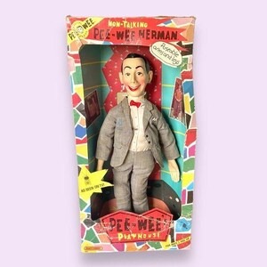 Pee wee Herman 1988 in Box Pee Wee s Playhouse Non Talking 17 Posable Matchbox
