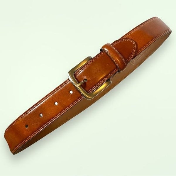 Bosca Smoked Old Leather Belt Made in Italy 28.5-32.5”