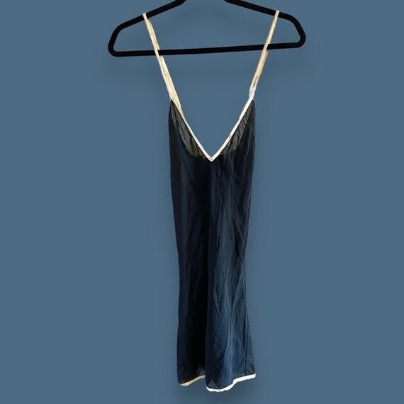 Vintage BRULEE Semi-Sheer Silk Chiffon Chemise SZ… - image 3