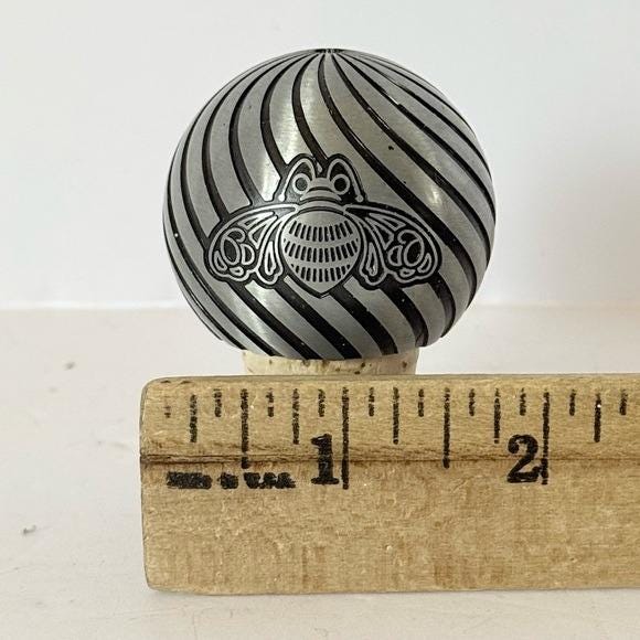 Rare Patrón Tequila Heavy Metal & Cork Bottle Stopper With Bee Logo - Etsy