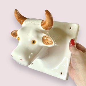 Cow head towel holder hotsell