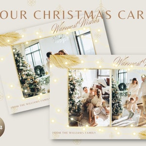 Merry Christmas card template, Christmas Card Template, Holiday Card Template, Photo Card Template, Merry Christmas Photo Card Template CC01