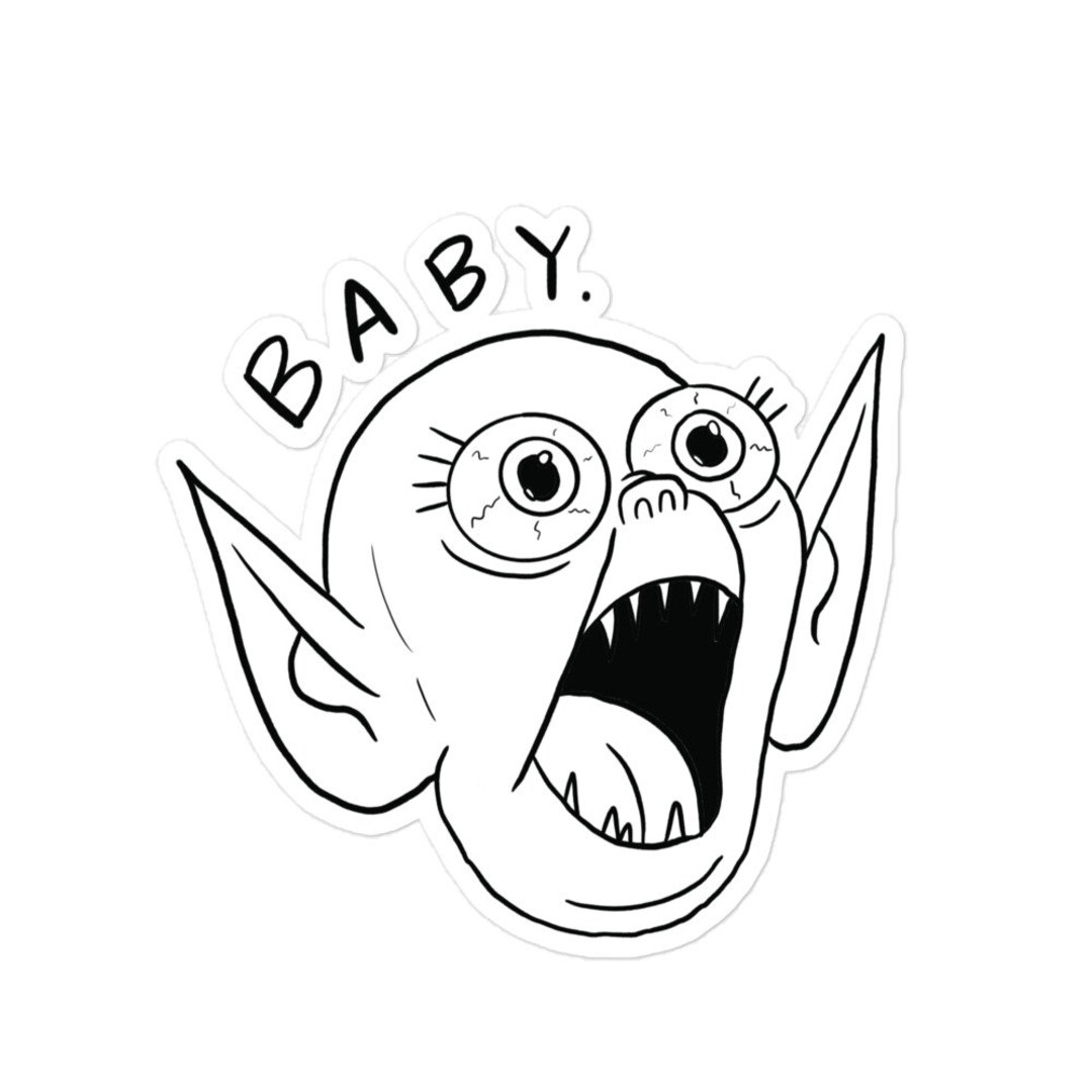 Bat Boy Sticker Baby Bat Boy Sticker - Etsy