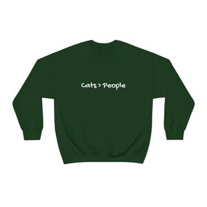 Cats over people Crewneck Sweatshirt/sweater, Cats&gt;People shirt, Funny cat sweater/shirt, Women&#39;s funny cat, Men&#39;s funny Cat, Cat Christmas