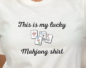 Funny Mahjong Shirt for Women, Gift for Mahjong Player