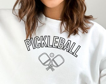 Pickleball Sweatshirt, Pickleball Apparel, Pickleball Player Apparel, Pickleball Player Gift, Pickleball Gift for Her or Him