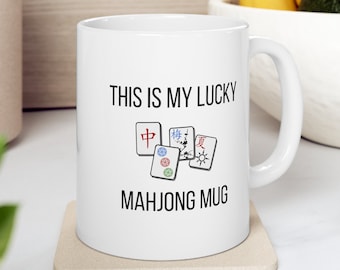 Funny Mahjong Mug, Gift for Mahjong Player