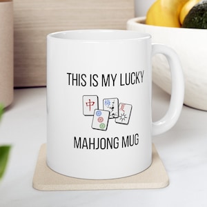 Funny Mahjong Mug, Gift for Mahjong Player