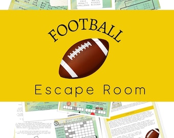 Football Escape Room Kit: DIY Printable Party Game (PDF)