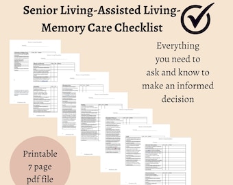Assisted Living checklist, senior community guide, questions to ask when touring senior care communities