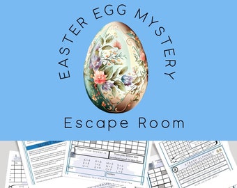 Easter Egg Mystery Escape Room Kit: Printable Puzzle Game (PDF)