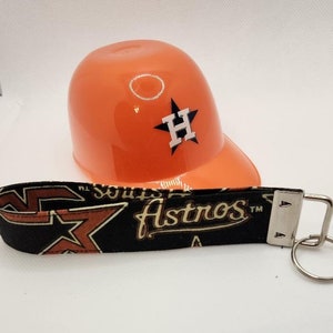 Keychain Houston Astros, Astros Key Fob Wristlet, Fabric Key Ring, Gift Idea image 4