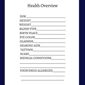 Medical Information Planner, Medical Records Binder, Caregiver Notes, Solution for Senior Citizens Home Healthcare Assisted Living image 5