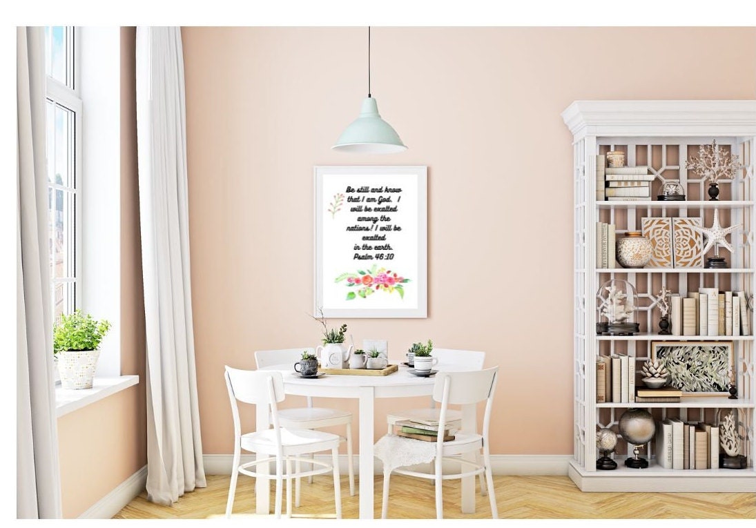 Wall Art Bible Verse, Print at Home Decor, Printable Wall Art, Gift for ...