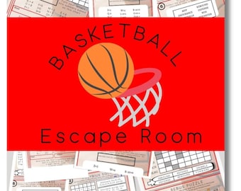 Basketball Escape Room Kit: Printable DIY Game (Ages 8-12)