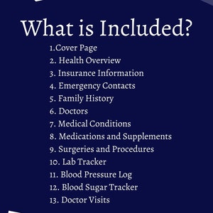 Medical Information Planner, Medical Records Binder, Caregiver Notes, Solution for Senior Citizens Home Healthcare Assisted Living image 3