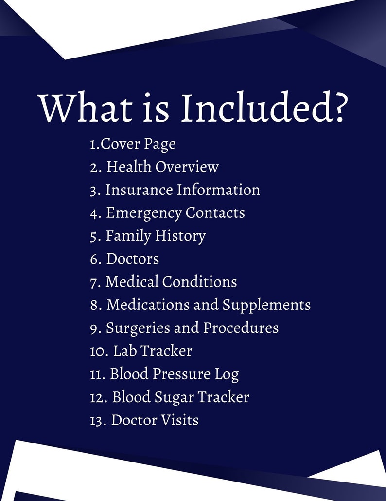 Medical Information Planner, Medical Records Binder, Caregiver Notes, Solution for Senior Citizens Home Healthcare Assisted Living image 3