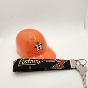 Keychain Houston Astros, Astros Key Fob Wristlet, Fabric Key Ring, Gift Idea image 2
