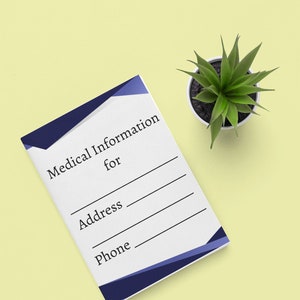 Medical Information Planner, Printable Medical Records Binder ...