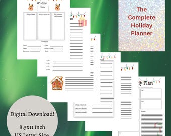 The Complete Holiday Planner Printable-Instant Download