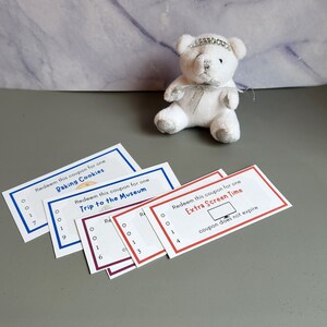 Kids Reward Coupons Printable, Reward coupon booklet, reward tickets for children, kids gift idea image 5