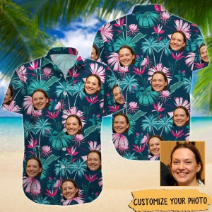 Personalized Face Photo Button Shirt, Custom Face Shirt For Dad, Shirts With Face, Custom Button Shirt, Shirt For Man, Bachelor Party Shirt