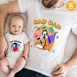 Ein doof Film Shirt Rad Dad Rad wie Dad Shirt, Vater und Sohn Shirt, Goofy und Max Goof Shirt, Vatertagsgeschenk, Geschenk für Papa