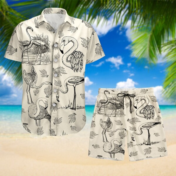 Pink Flamingo Shorts - Etsy