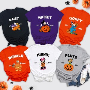 Halloween Disney Group Shirt, Mickey And Friends Pumpkin Matching Shirt, Mickey&#39;s Not So Scary Shirt, Spooky Season Shirt, Halloween Gi
