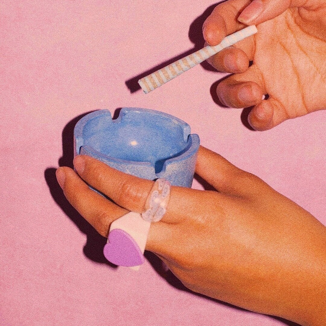 Ashtray Concrete Round Mini Ashtray Etsy