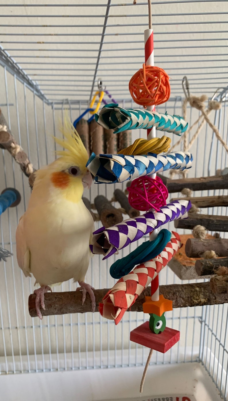 Toys for Birds in Cages Handmade Toys for Birds "hanging Straw" for ...