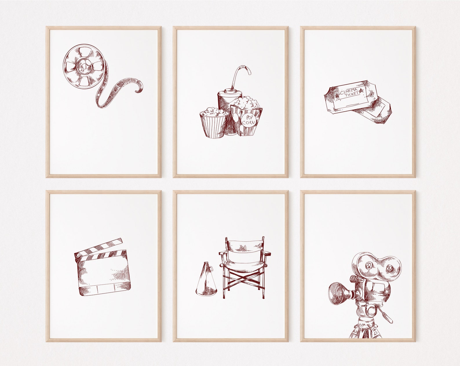 Filmmaking Program Posters 14 Film Class Posters/home Theatre Wall Decor/movie Room Wall Art/mini ...