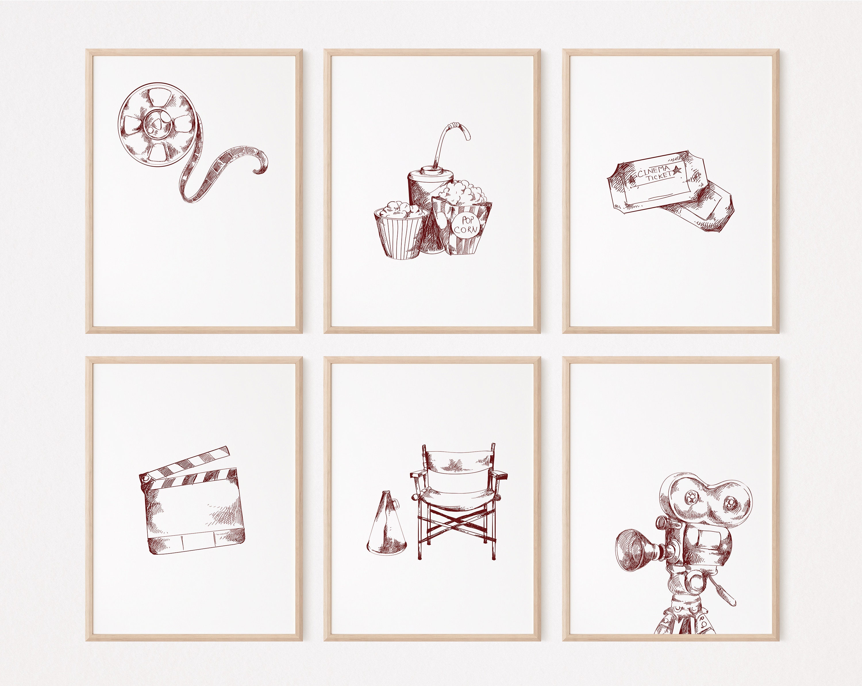 Filmmaking Program Posters 14 Film Class Posters/home Theatre Wall Decor/movie Room Wall Art/mini ...