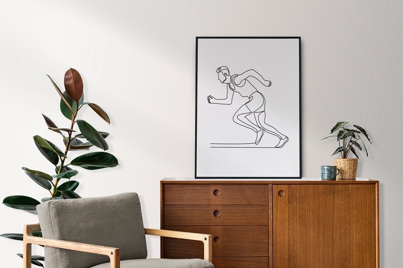 3 Running Man Wall Art/runner Posters/run Sport Printable/athlete Print