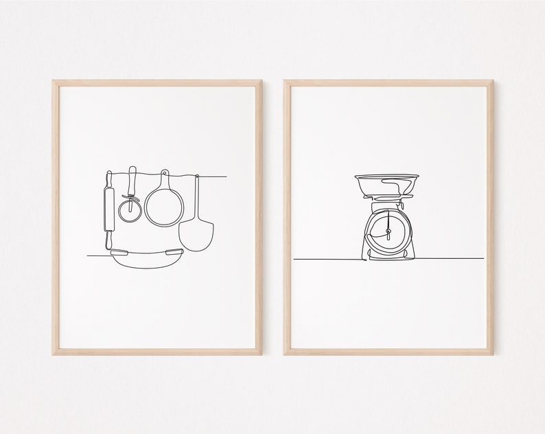 12 Bakery Wall Art/printable Poster/baking Print/kitchen Wall Etsy