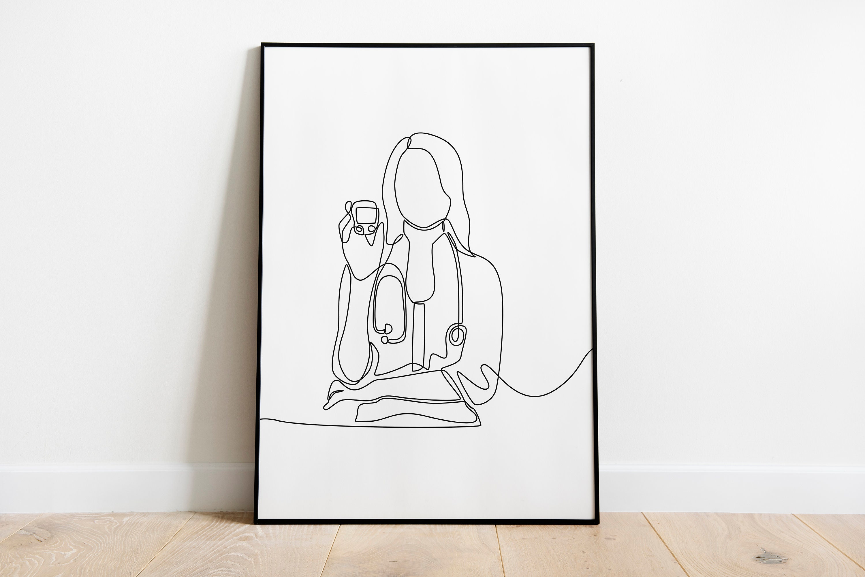 3 Clinic Poster/female Doctor Wall Art/medical School Student Wall