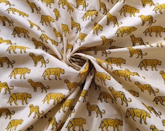 Colorful Cotton Tiger Print Fabric – Craft, Quilting & Apparel Material
