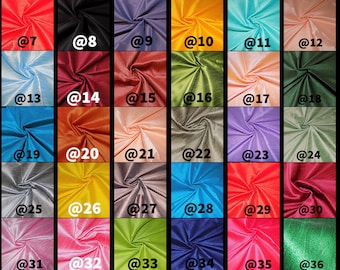 Tissu Dupioni imitation soie 42 couleurs : tissu pour robe de mariée, vendu au mètre