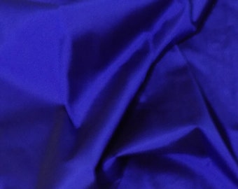 Royal Blue Taffeta Fabric: Silk Polyester Blend, 54" Wide, Apparel & Gown Fabric