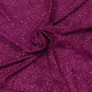Hot Pink Shimmer Stretch Fabric: Luxury Gown, Backdrop - 58&quot; Width