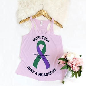 Hemiplegic Migräne Krieger T-Shirt Motiv: Awareness Ribbon (Digitaler Download)